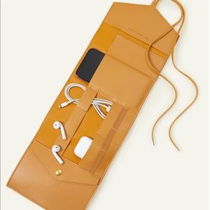 Glass Ladder Co Tan Vegan Leather Tech Travel Case